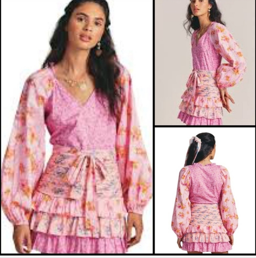Floral Pink Mini Dress NWT